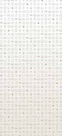 Symmetrical Pattern of iOS Icons on Woven Grey Fabric