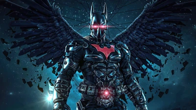 Batman del Futuro: El Caballero Oscuro Futurista con Alas Mecánicas