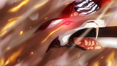 Renji Abarai Unleashes Bankai: Zabimaru in Action