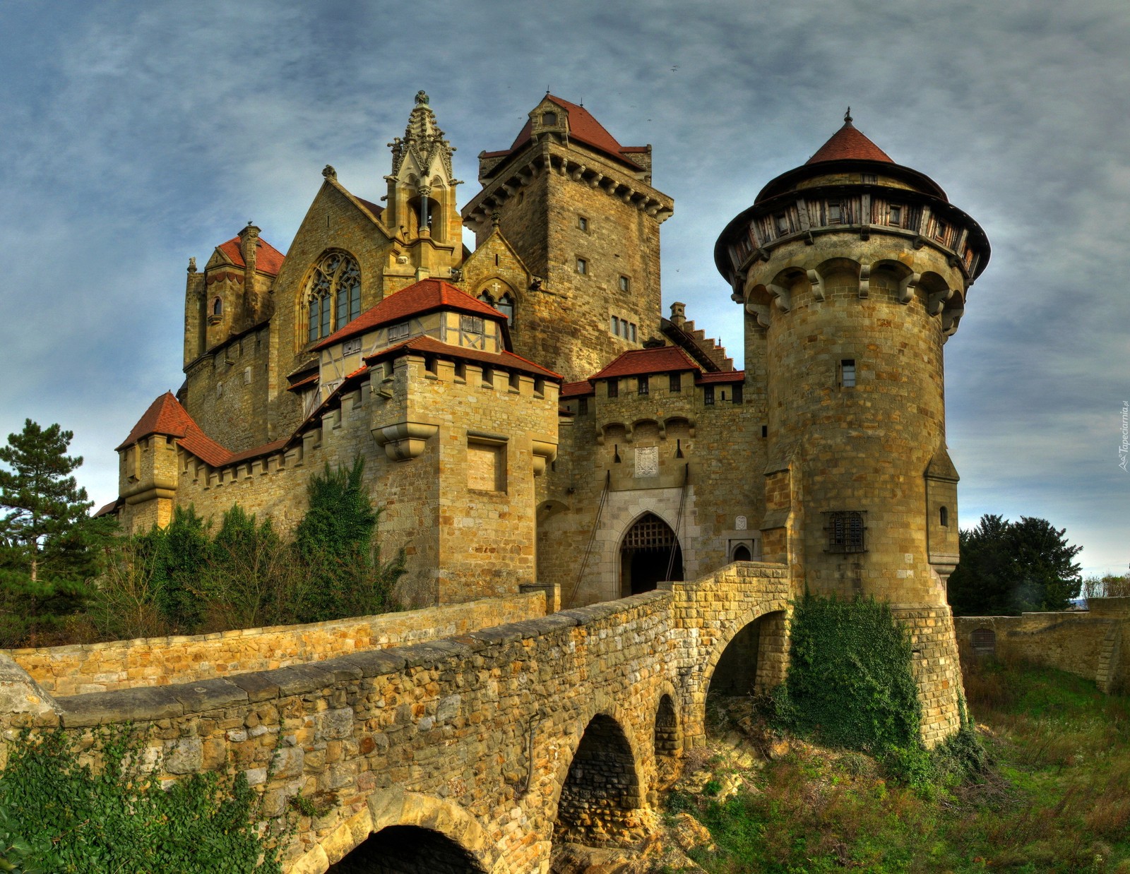 Téléchargez le fond d'écran vienne, château deltz, château, architecture médiévale, point de repère