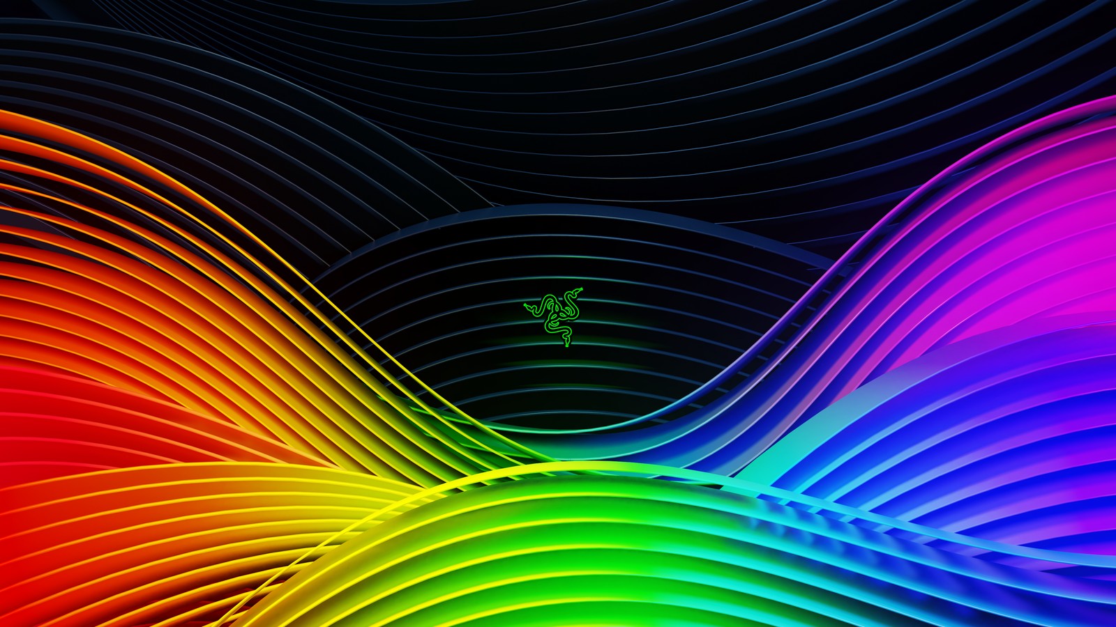 razer, colorful, spectrum, waves, ridges wallpaper