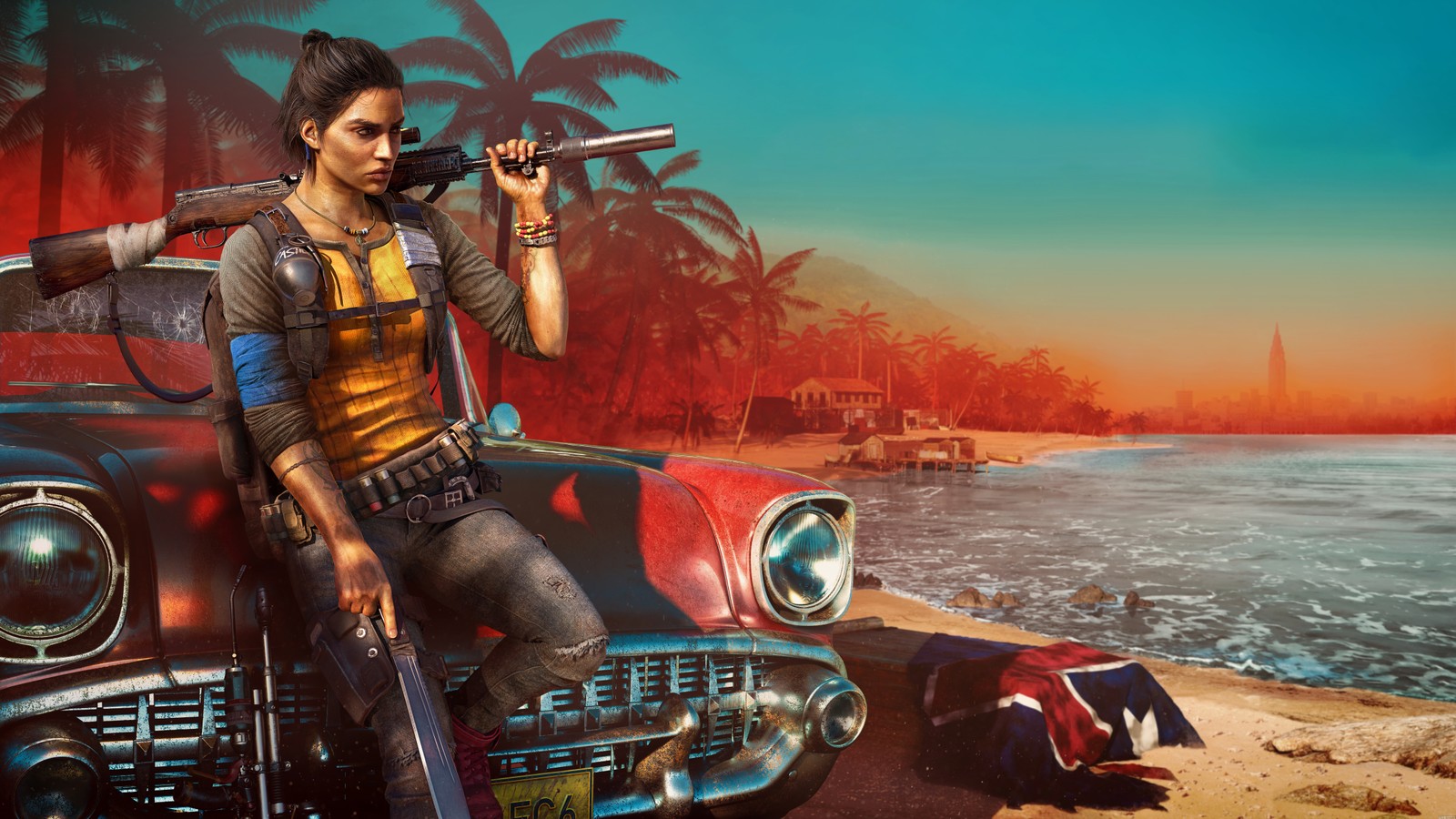 far cry 6, clara garcia, pc games, playstation 4, amazon luna wallpaper