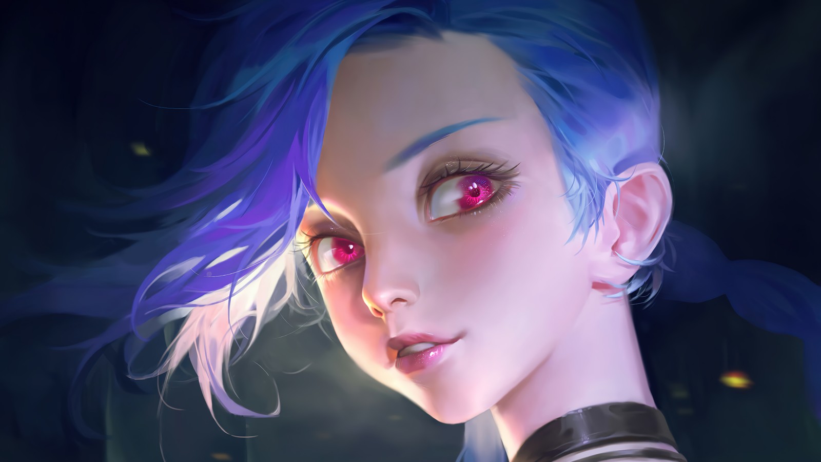 Скачать обои джинкс, jinx, lol, league of legends, видеоигра