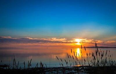 Tranquil Sunset Over Serene Waters