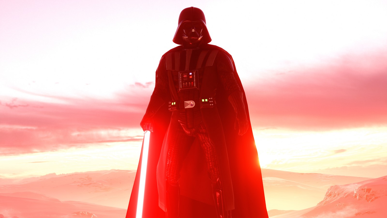 darth vader, star wars battlefront ii, star wars, red, outerwear wallpaper