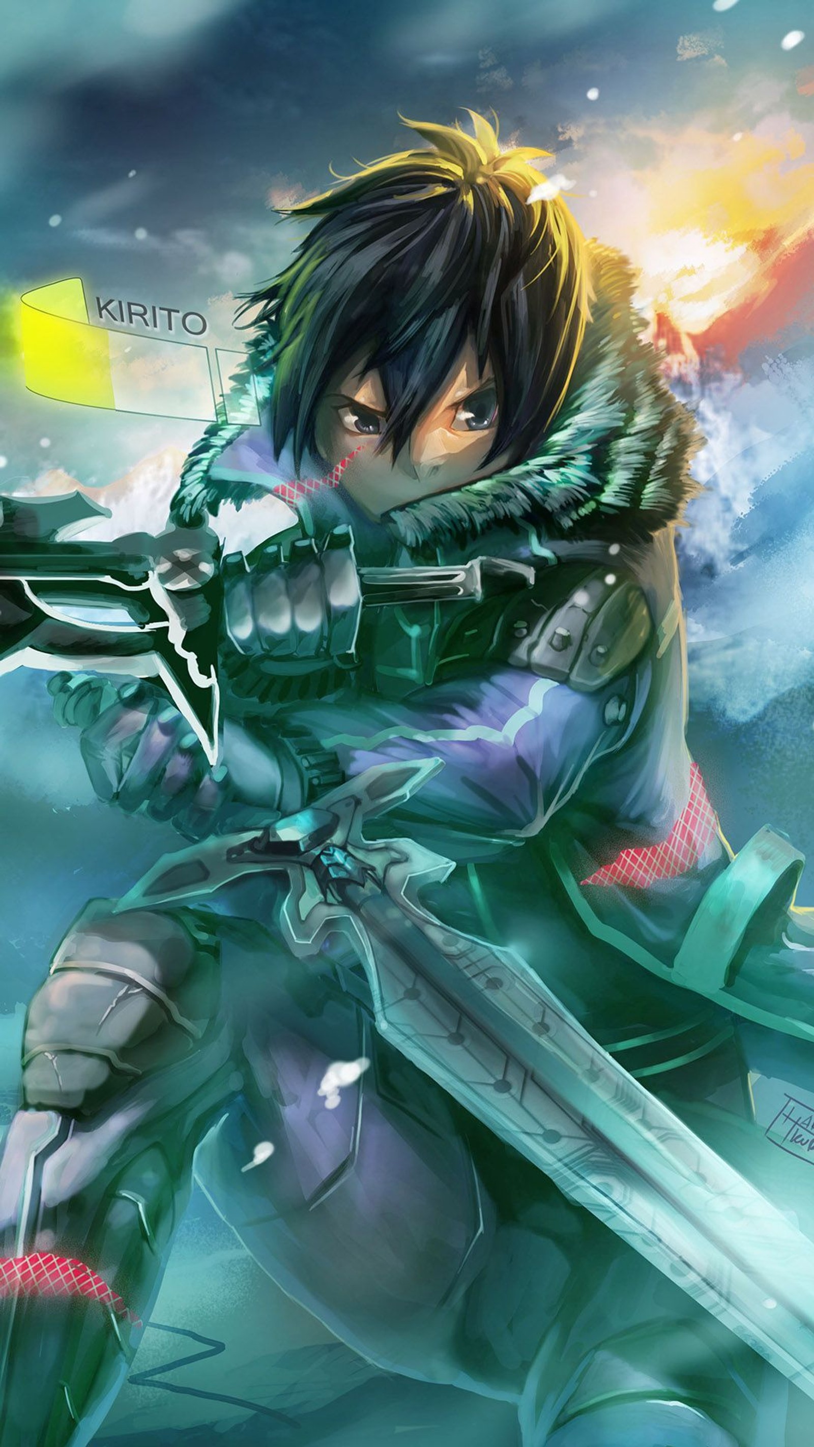 Descargar fondo de pantalla kirito, sword art online, swords art online