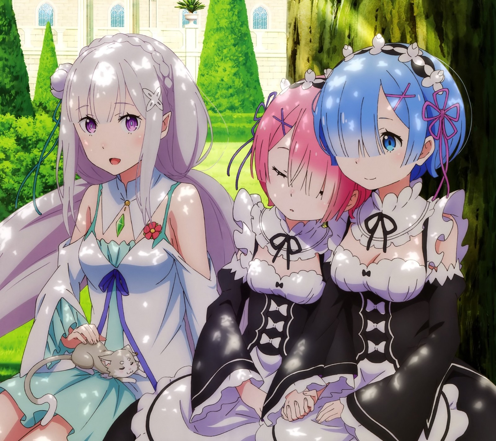 Скачать обои аниме, anime, ре зеро, re zero