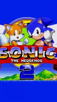 Sonic y Tails en la pantalla de título del juego Sonic the Hedgehog 2