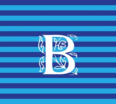 design, initials, letters, stripes