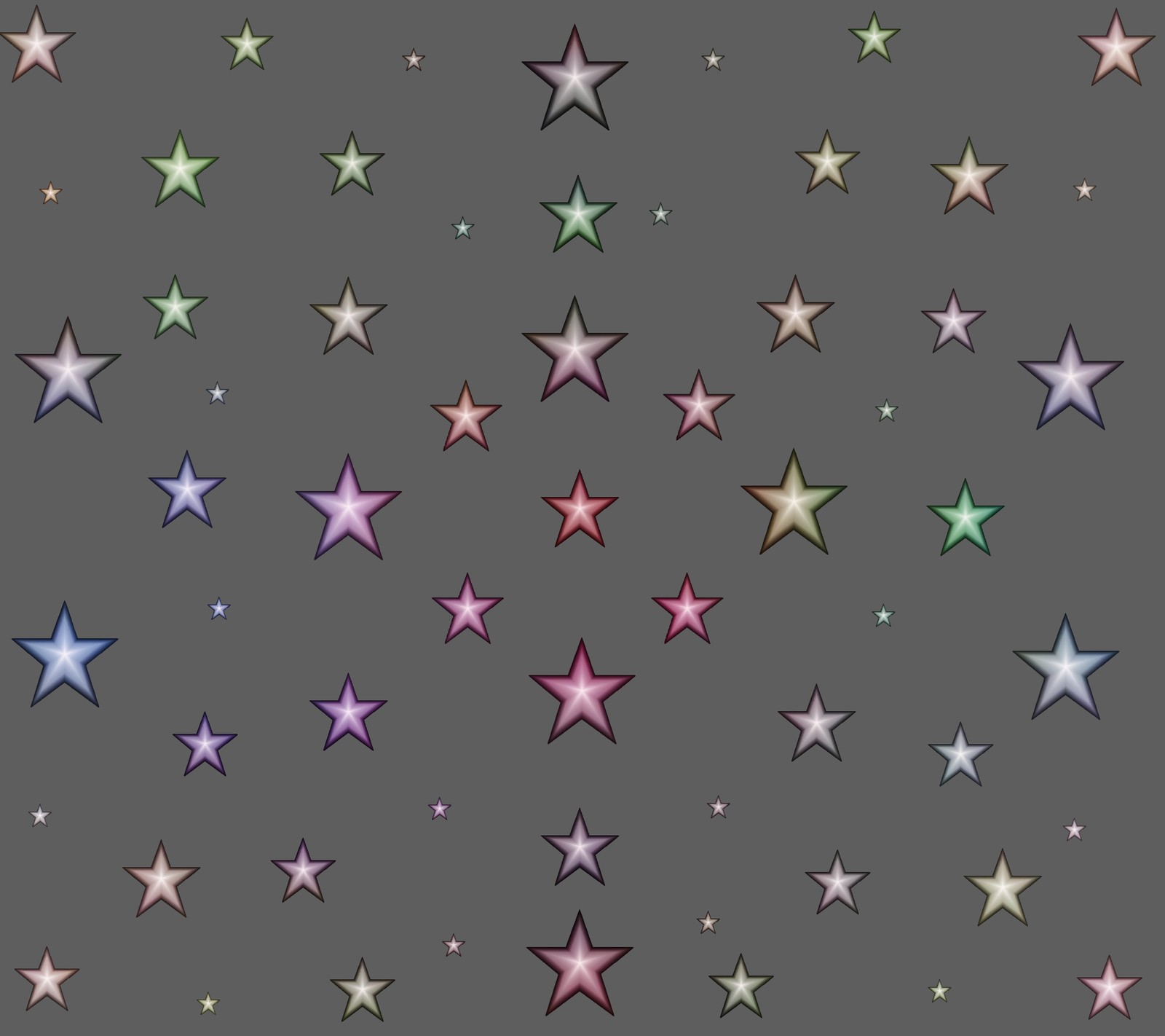 Um close de um monte de estrelas em um fundo cinza (abstrato, colorido, estrelas)