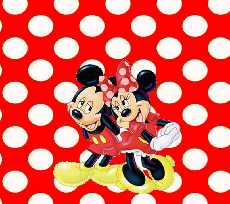 Обои с микки и мини маус (друзья, любовь, mickey mouse, минни, minnie)