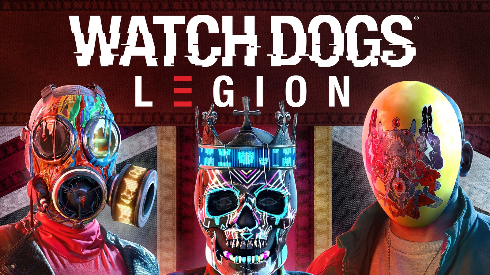 Watch dogs legion - couverture / packshot (watch dogs legion, jeu vidéo, watch dogs 3, masque)