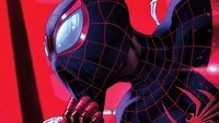 Obra de arte dinámica de Miles Morales como Spider-Man en PS5