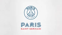 Logo von Paris Saint-Germain auf weißem Hintergrund