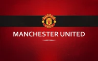 Logo de Manchester United FC sur fond rouge