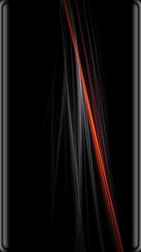 Abstract Lines of Orange and Grey on Black Background