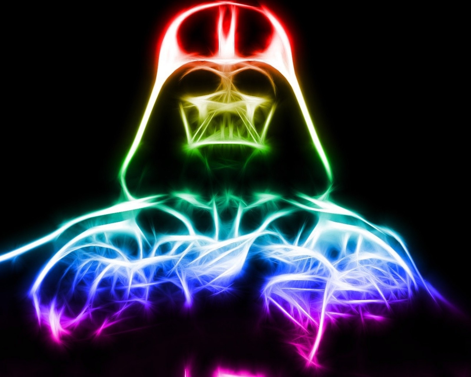 abstract, darth vader, multicolor, star wars Download Wallpaper