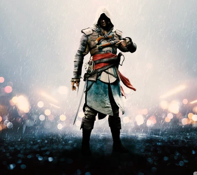 assassins creed, schlachtfeld, killer, pirat, regen