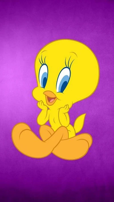 cartoons, purple, tweety