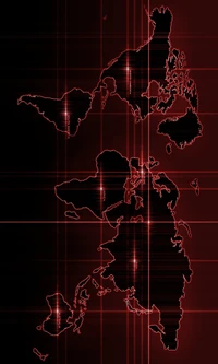 Download design, red, wallpaper, world map for free