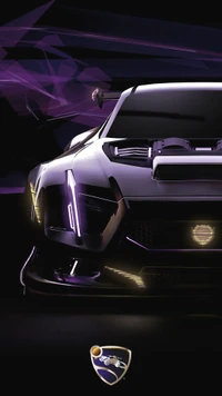 Fond d'écran de la voiture Maverick violette de Rocket League