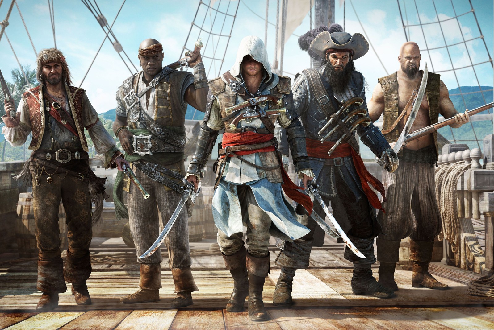 Lade assassins creed, piraten, krieger Hintergrund herunter