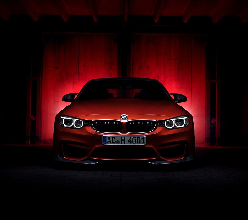 Новый купе bmw m4 — это потрясающий красный (bmw, купе, f82, фронтальный вид, m4)