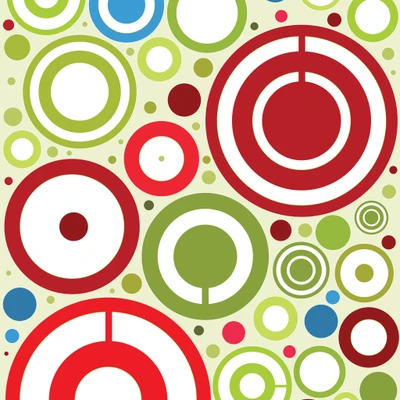 Colorful Abstract Circles in Varying Sizes