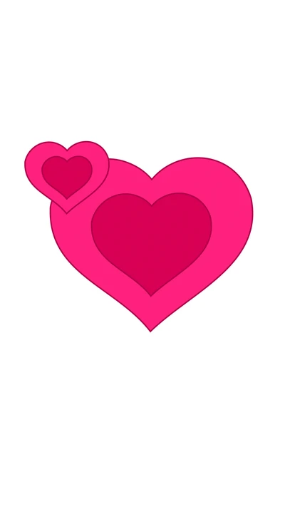 Vibrant Pink Hearts Wallpaper