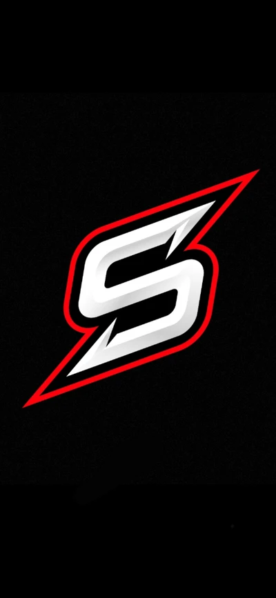 Neon 'S' Gaming Logo on Dark Background