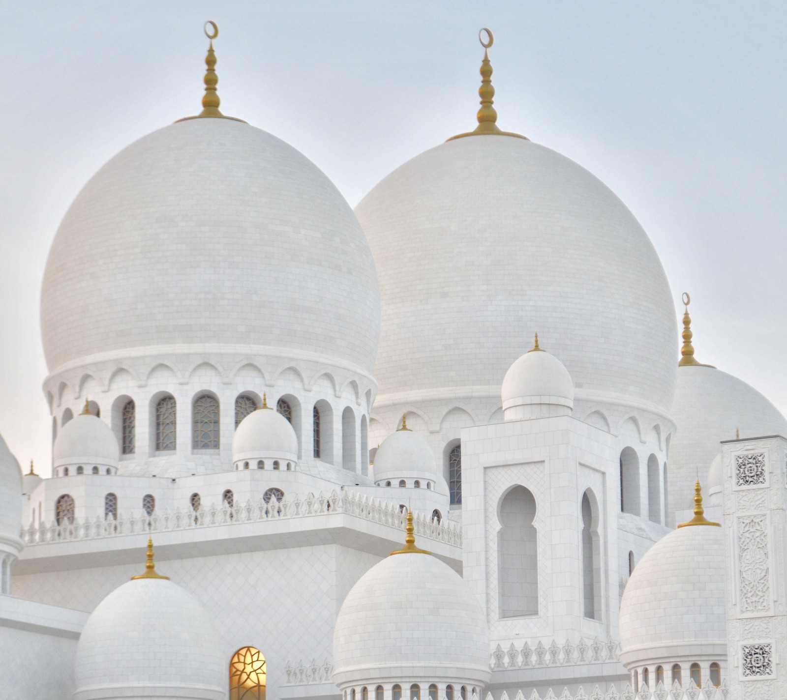 grand mosque, white wallpaper