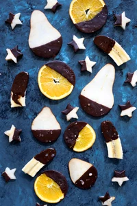 Chocolate-Dipped Fruit and Star-Shaped Treats