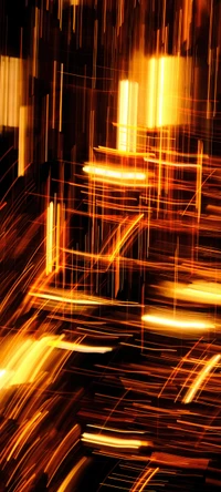 Amber Reflections: A Dance of Light and Geometry