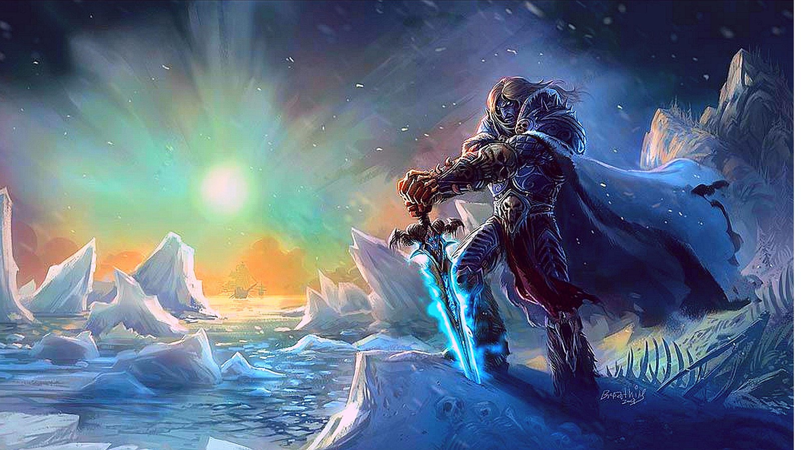 world of warcraft, diablo, animation, aurora, art Download Wallpaper