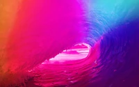 Vibrant Wave of Color: A Mystical Pink and Purple Ocean Surge