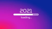 2021, new year, loading bar, digital art wallpaper