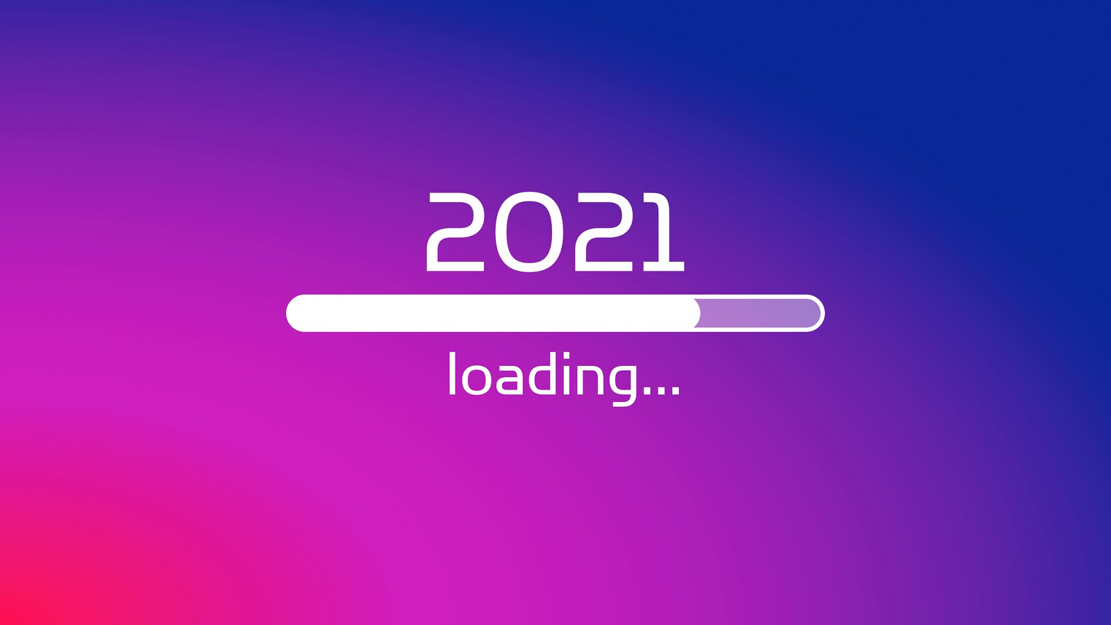 Descargar fondo de pantalla 2021, nuevo año, loading bar, arte digital