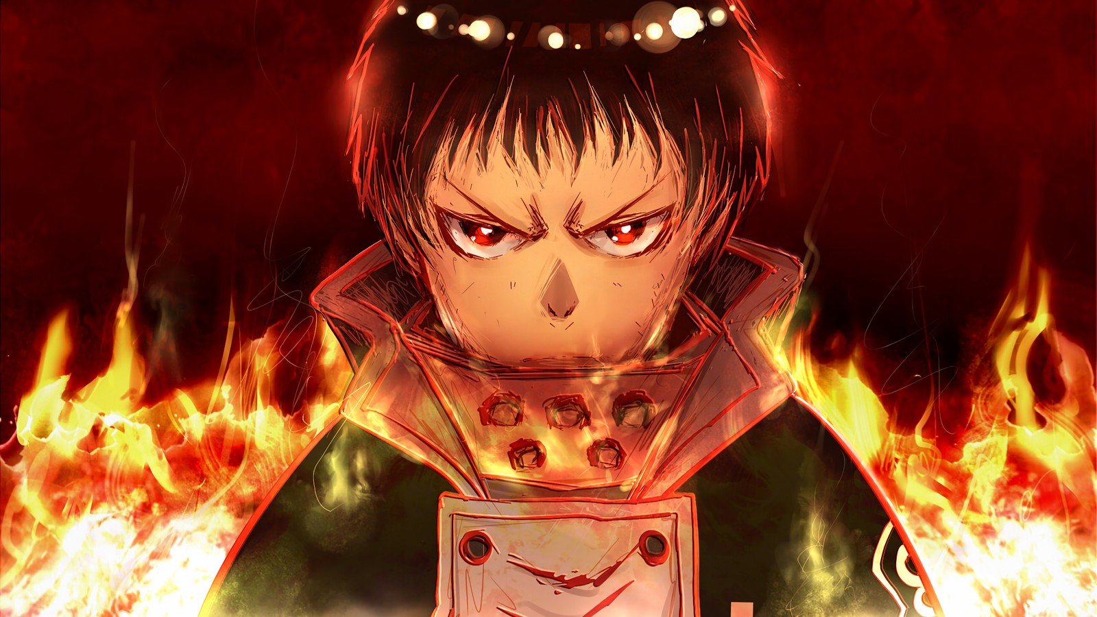 Descargar fondo de pantalla shinra kusakabe, fire force, enen no shouboutai, 炎炎ノ消防隊, anime