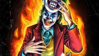 Joker démasqué : Art au milieu des flammes