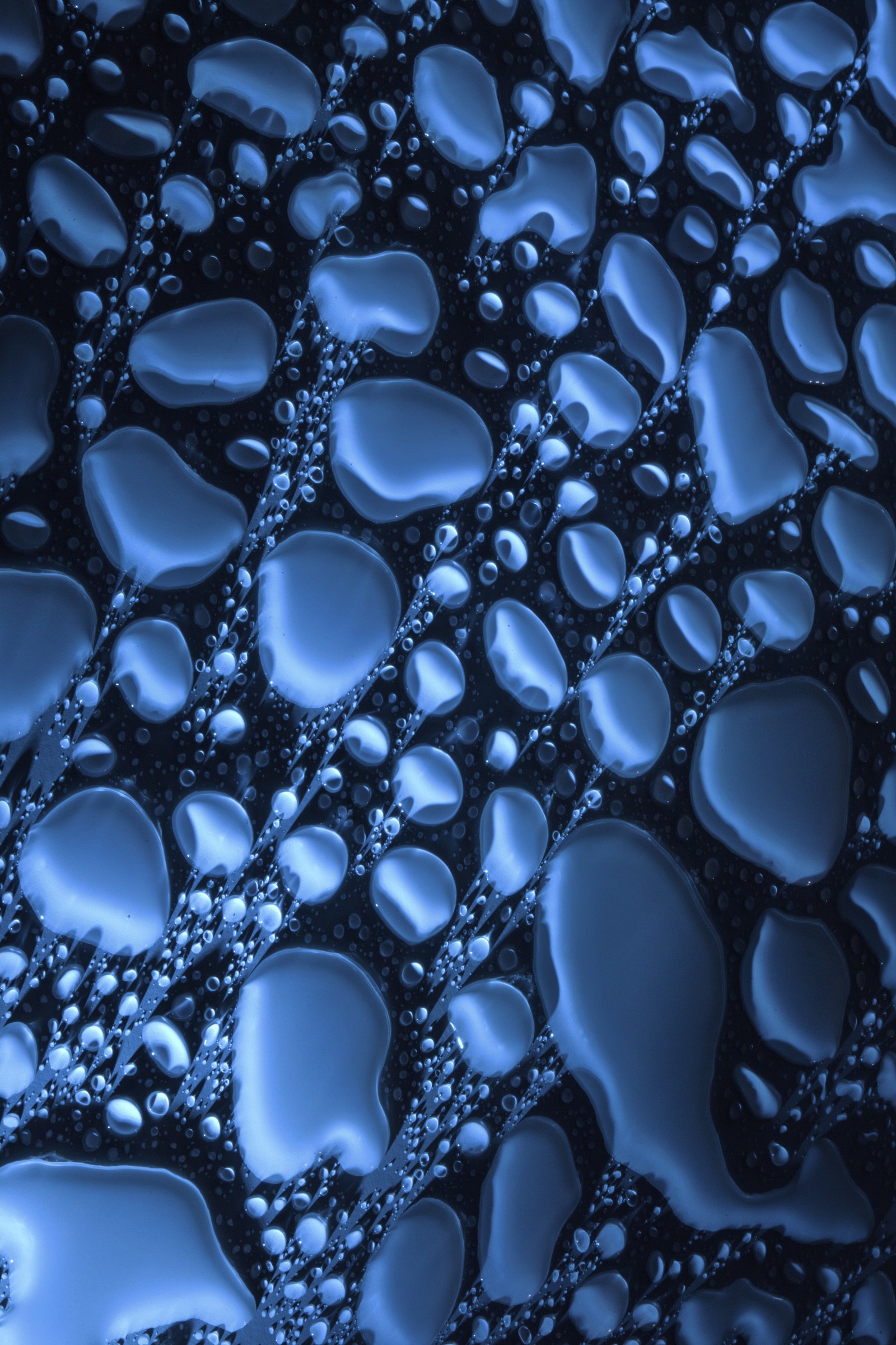 A close up of a bunch of water droplets on a surface (water, liquid, azure, nature, fluid)