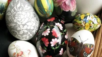 Colorful and Artistic Easter Eggs Display