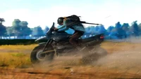 pubg, playerunknowns battlegrounds, video game, motorcycle, art wallpaper