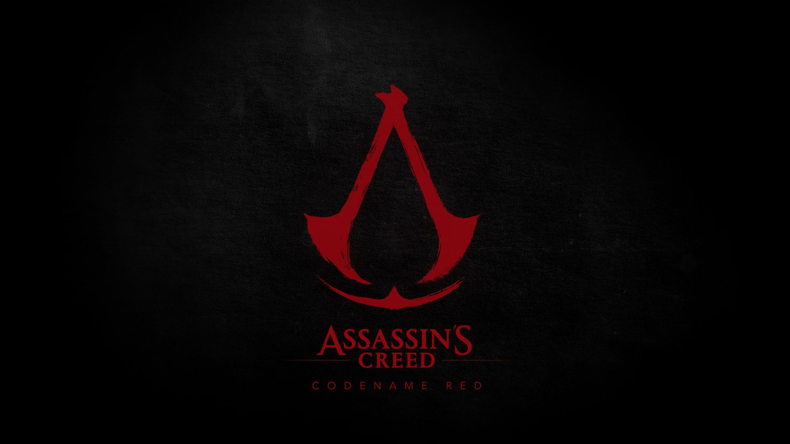 Логотип assassin's creed на черном фоне (assassins creed red, ак красный, ac red, ассасинс крид, assassins creed)