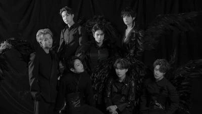 BTS : Élégance sombre dans 'Map of the Soul 7' avec des ailes noires