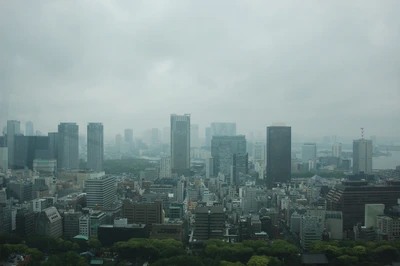 токио, tokyo, небоскреб, горизонт, городской пейзаж