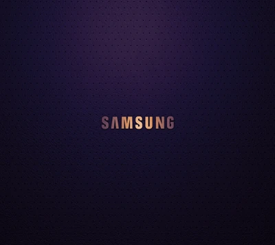 Logo de Samsung contra un fondo inspirado en la galaxia