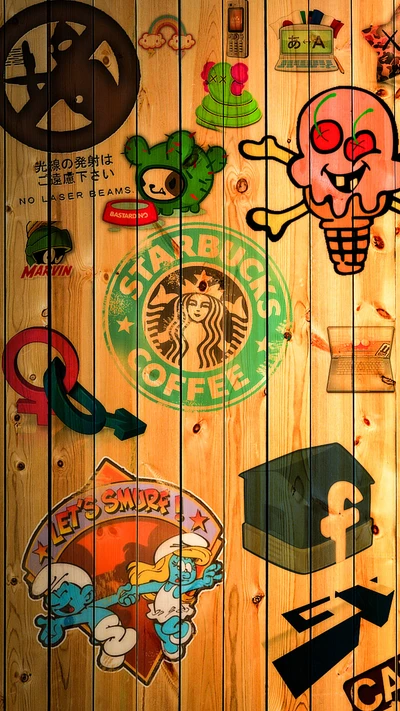 diseño, facebook, logos, starbucks