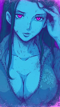 devils child, nico robin, one piece, rotkehlchen