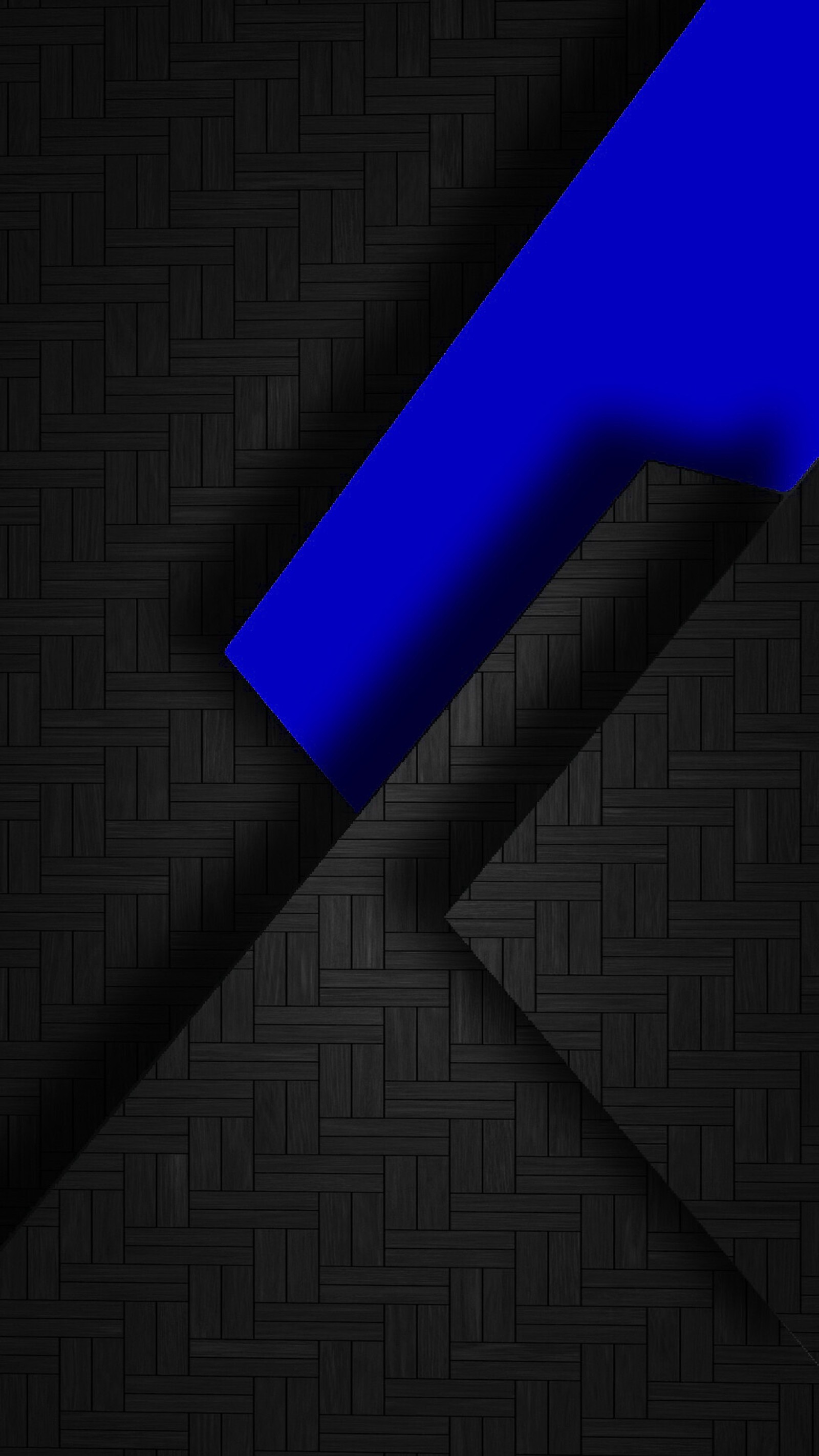 A close up of a blue arrow on a black background (abstract, black, blue, s7, super design)