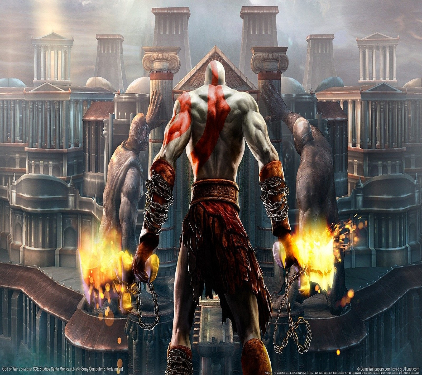 Descargar fondo de pantalla juego, gow, hd, kratos